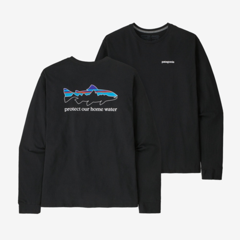 Patagonia Men's Long-Sleeved Home Water Trout Responsibili-Tee® (M)